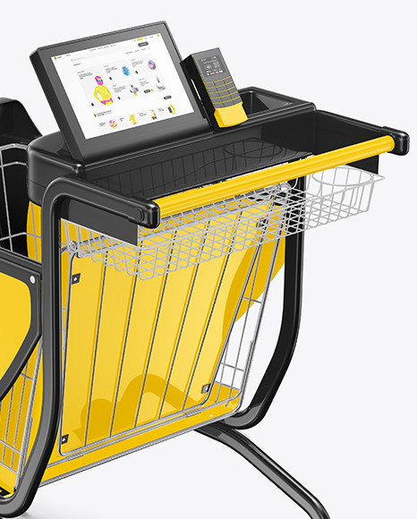 Shopping Smart Cart Mockup