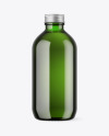 Green Glass Bottle Mockup