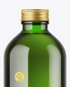 Green Glass Bottle Mockup