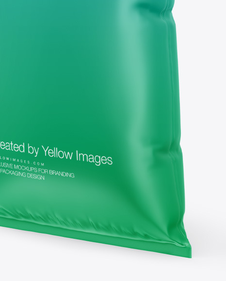 Matte Plastic Bag Mockup