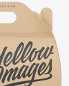 Kraft Paper Box w/ Handle Mockup