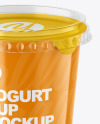 Glossy Yogurt Cup Mockup