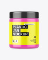 Plastic Cosmetic Jar Mockup