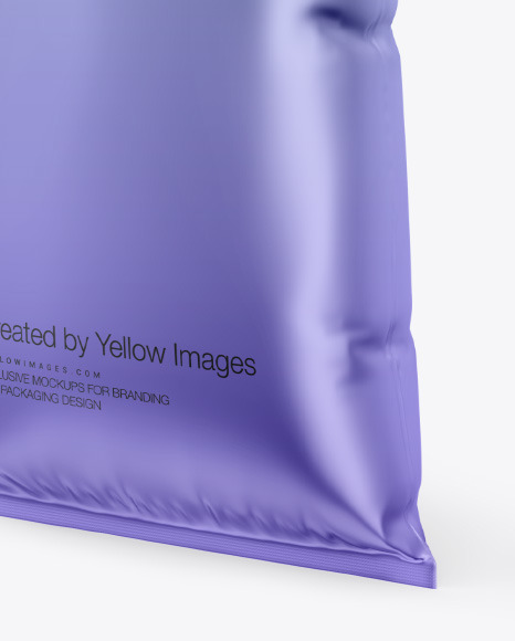 Metallic Plastic Bag Mockup