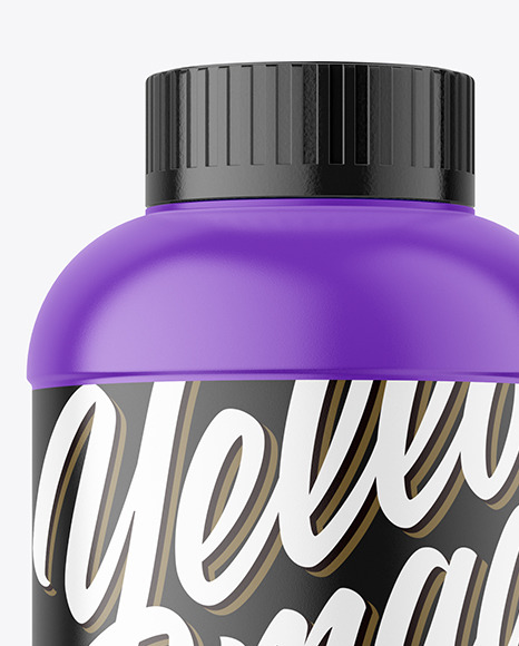Matte Plastic Powder Bottle Mockup