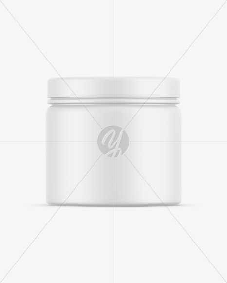 Matte Cosmetic Jar Mockup