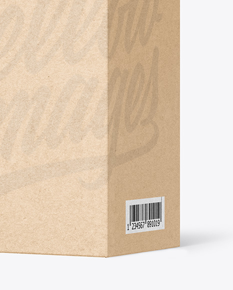 Kraft Paper Box Mockup