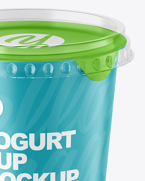 Matte Yogurt Cup Mockup