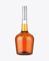 Clear Glass Cognac Bottle Mockup Clear Glass Cognac Bottle Mockup
