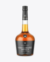 Clear Glass Cognac Bottle Mockup Clear Glass Cognac Bottle Mockup