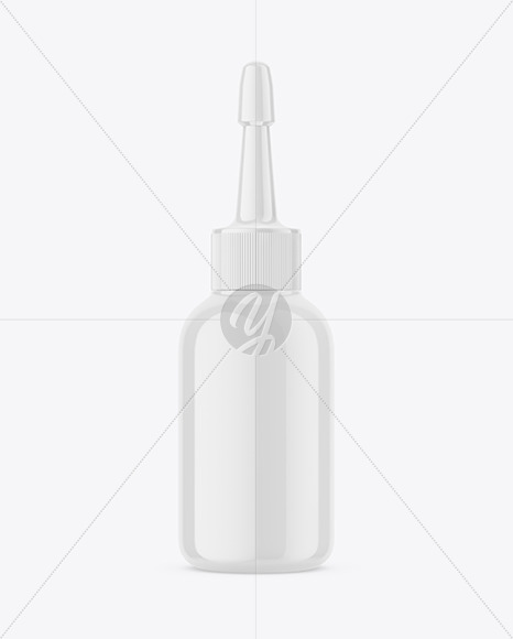 Glossy Dropper Bottle Mockup