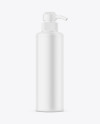 Matte Plastic Bottle with Pump Mockup Matte Plastic Bottle with Pump Mockup