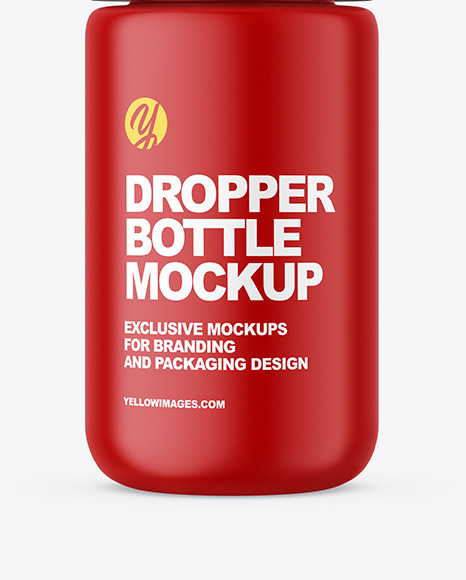 Matte Dropper Bottle Mockup Matte Dropper Bottle Mockup