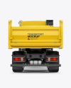 Tipper Truck Mockup - Back View