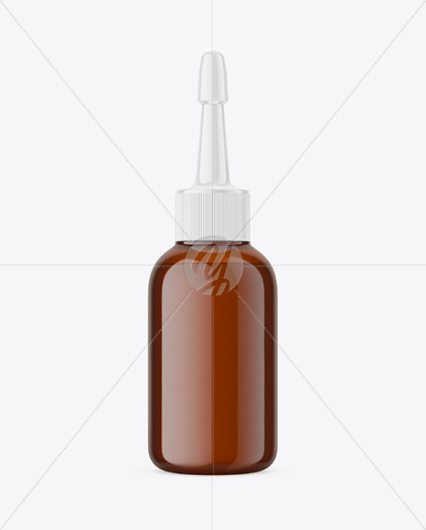 Amber Dropper Bottle Mockup