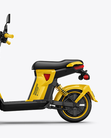 Tricycle Scooter Mockup - Side View