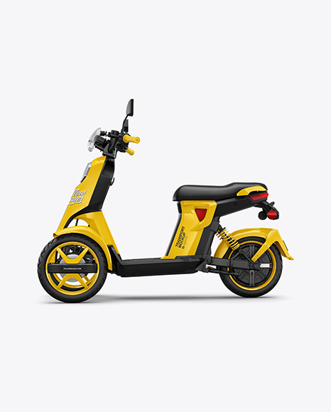 Tricycle Scooter Mockup - Side View