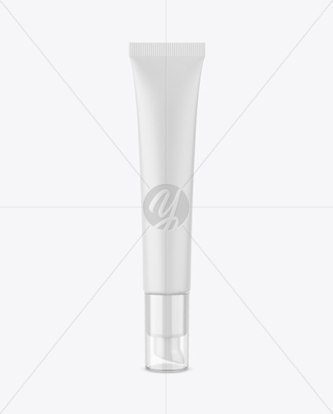 Matte Cosmetic Tube With Pump Mockup
