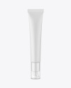 Matte Cosmetic Tube With Pump Mockup
