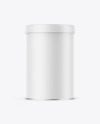 Coffee Tin Can with Matte Finish Mockup