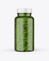 Green Bottle With Pills Mockup Green Bottle With Pills Mockup