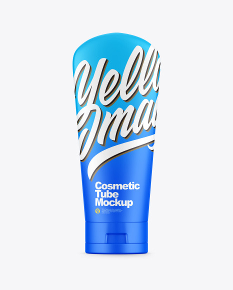 Matte Cosmetic Tube Mockup