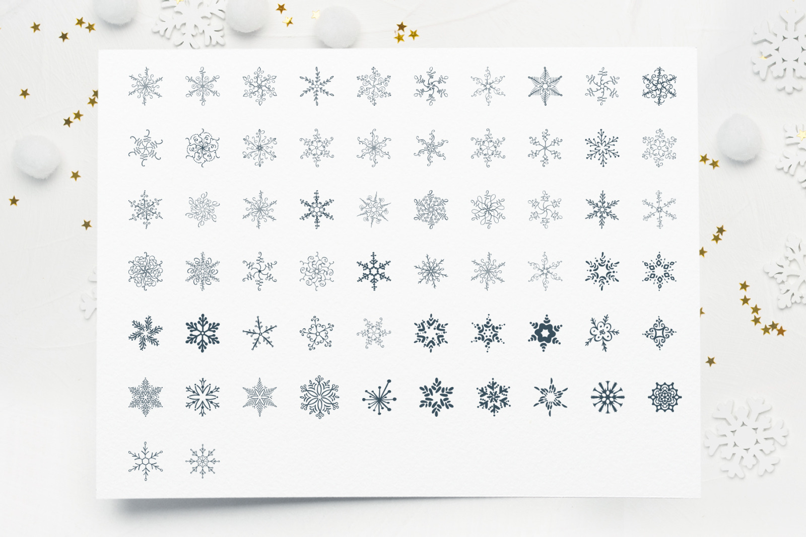 Christmas Snowflake Dingbats Christmas Snowflake Dingbats