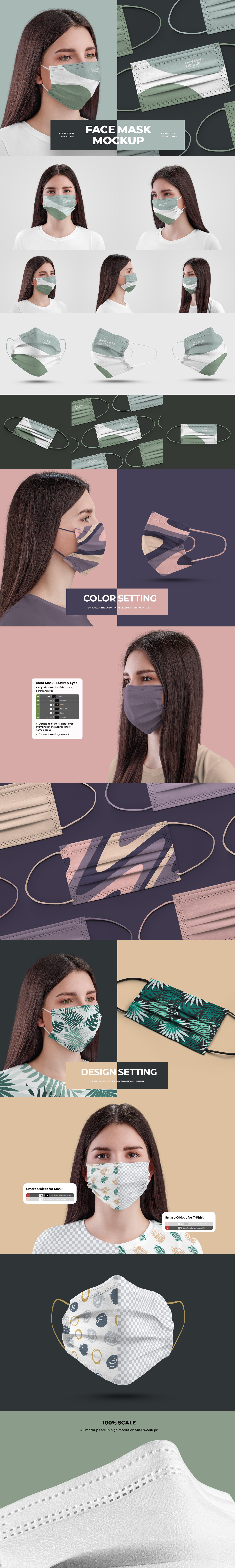 11 Mockups Face Mask 11 Mockups Face Mask
