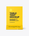 Matte Table Tent Mockup