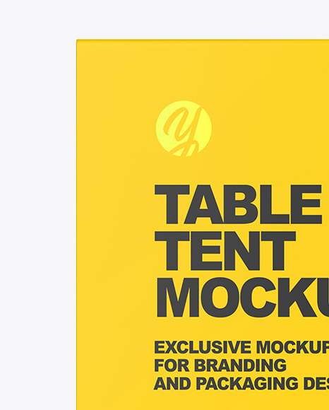 Matte Table Tent Mockup