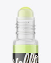 Clear Glass Roller Bottle Mockup