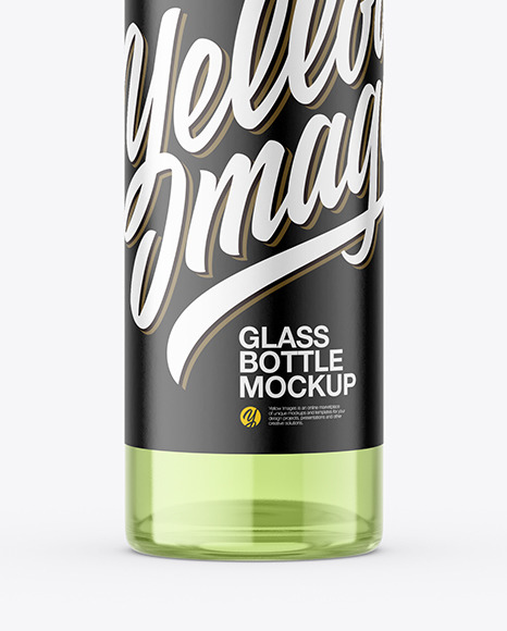 Clear Glass Roller Bottle Mockup