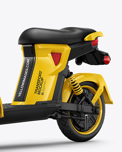 Tricycle Scooter Mockup - Half Side View