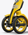 Tricycle Scooter Mockup - Half Side View