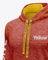 Melange Hoodie w/pocket Mockup