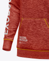 Melange Hoodie w/pocket Mockup