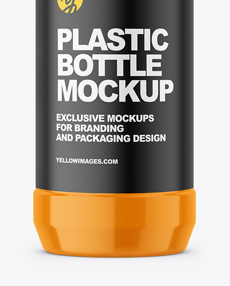 Glossy Plastic Bottle Mockup