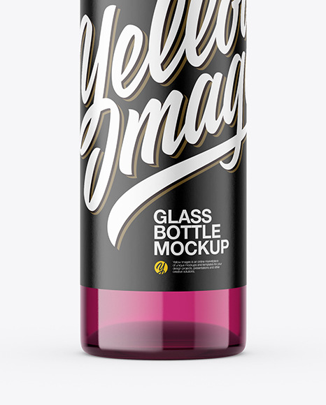 Colored Glass Roller Bottle Mockup