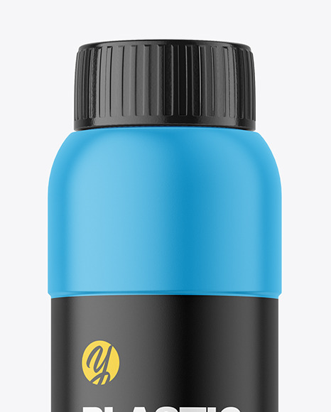 Matte Plastic Bottle Mockup