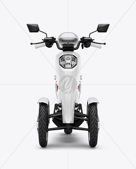 Tricycle Scooter Mockup - Front View