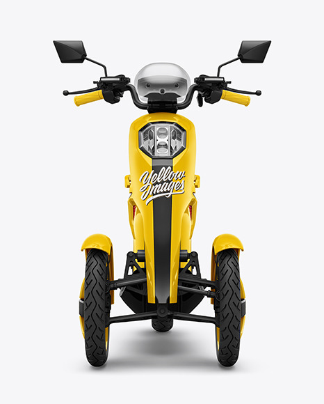 Tricycle Scooter Mockup - Front View