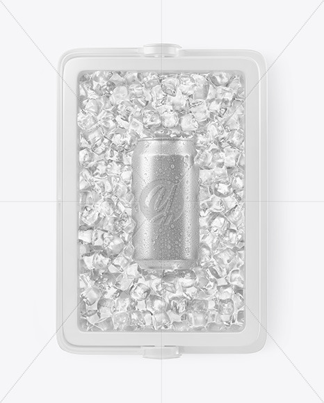 Drink Can in Cooler Mockup