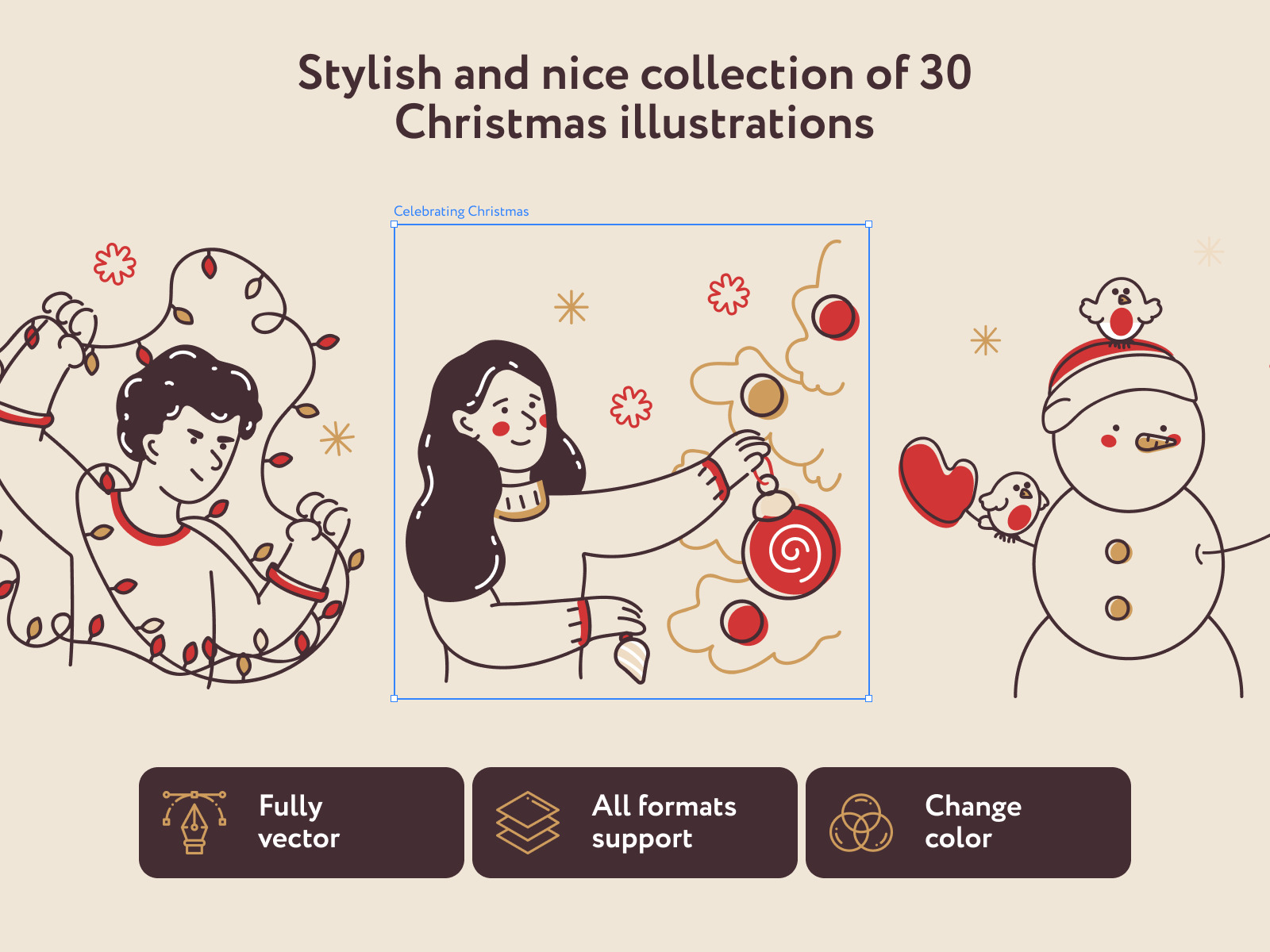 Dolty Christmas Illustrations Dolty Christmas Illustrations
