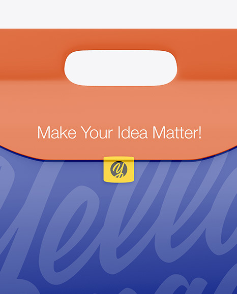Glossy Paper Food Bag Mockup