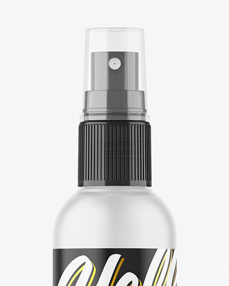 Frosted Spray Bottle Mockup