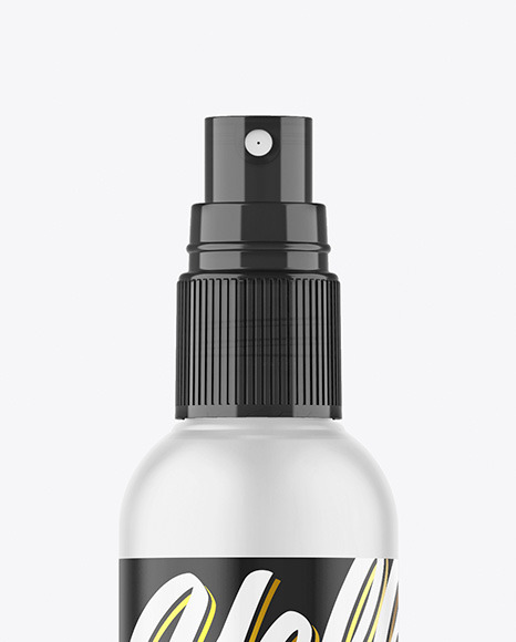 Frosted Spray Bottle Mockup