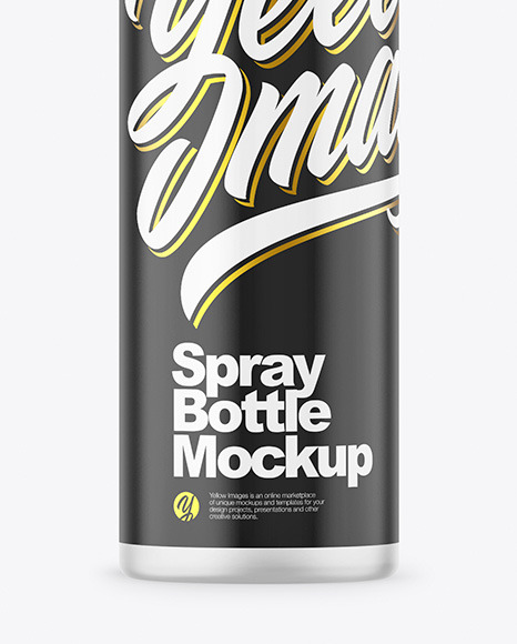 Frosted Spray Bottle Mockup