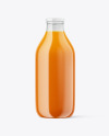 Carrot Juice Bottle Mockup