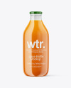 Carrot Juice Bottle Mockup