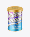 Matte Metallic Tin Can Mockup